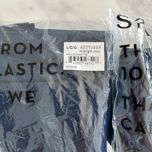 2 PAIRS SPANX NAVY LEGGINGS NWT in Bags | Soft & Smooth Active 7/8 Leggings BOGO - Picture 5 of 8